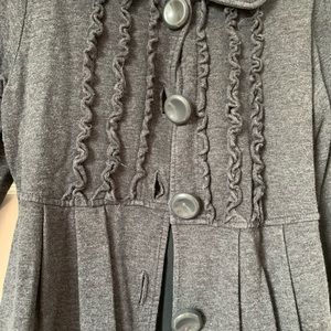 Dark Grey, Vintage-looking cardigan!